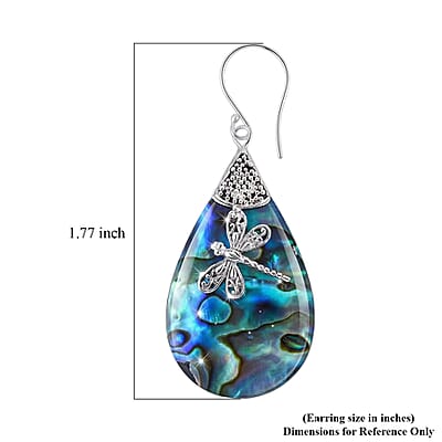 Abalone Shell  Earring  Sterling Silver
