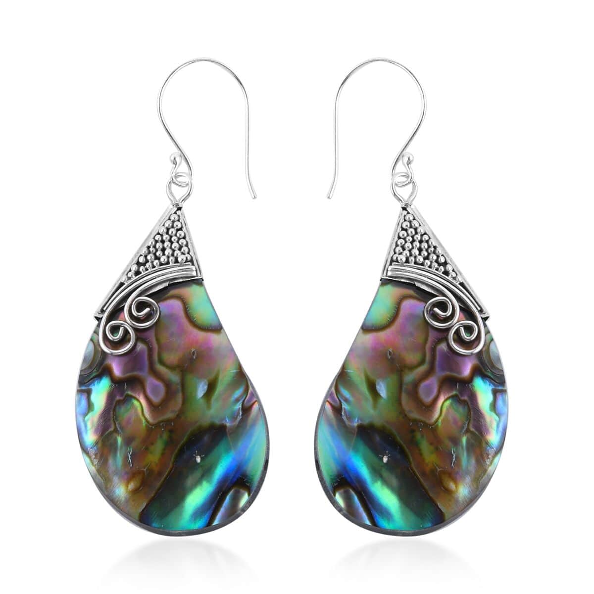 Abalone Shell Earrings in Sterling Silver image number 0