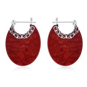 Sponge Coral Earrings in Sterling Silver
