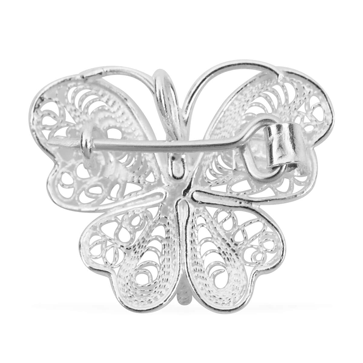 Artistry Tarakashi Collection Sterling Silver Butterfly Brooch 1.85 Grams image number 3