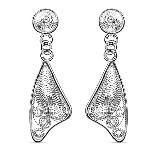 Dangle Earrings in Sterling Silver 2.50 Grams