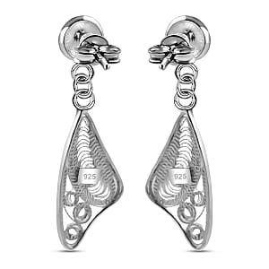 Dangle Earrings in Sterling Silver 2.50 Grams