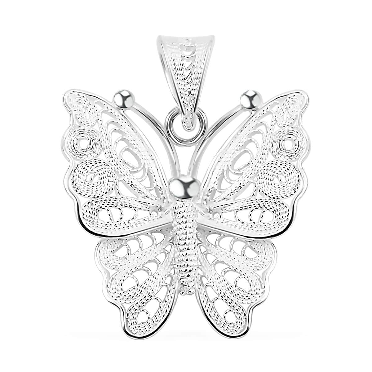 Artistry Tarakashi Collection Butterfly Pendant in Sterling Silver 2 Grams image number 0