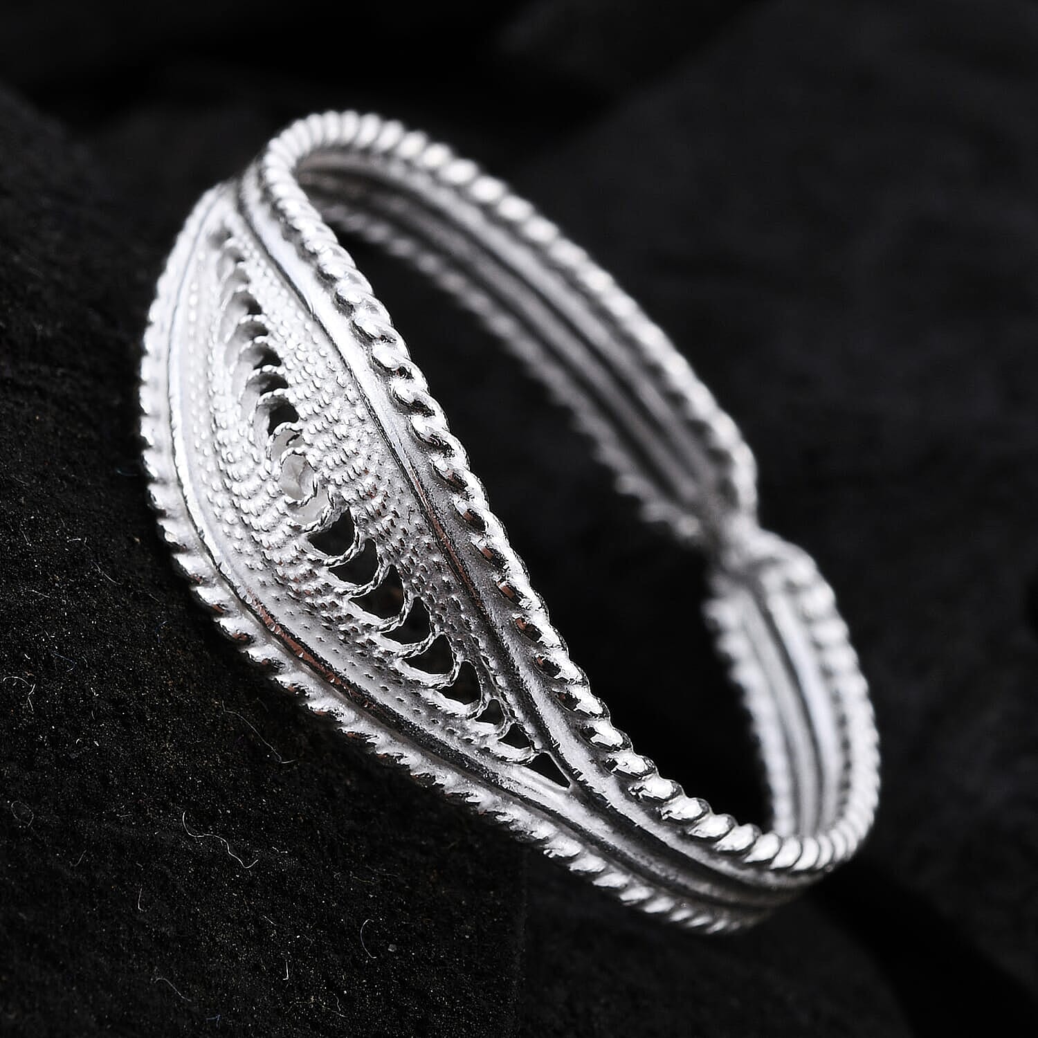 Eye Band Ring in Sterling Silver (Size 10.0) 1.60 Grams
