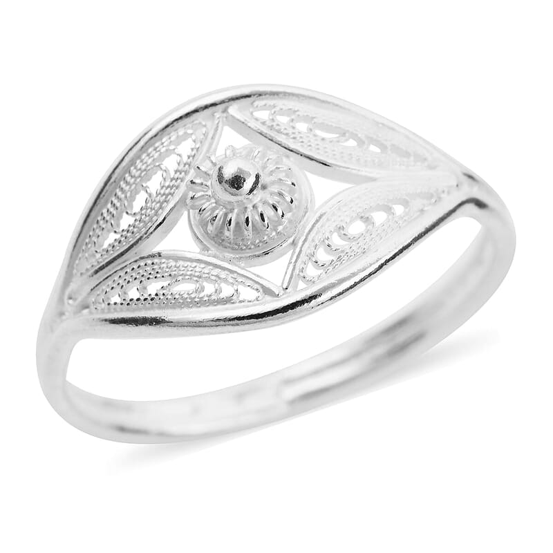 Eye Pattern Ring in Sterling Silver (Size 10.0) 2.10 Grams