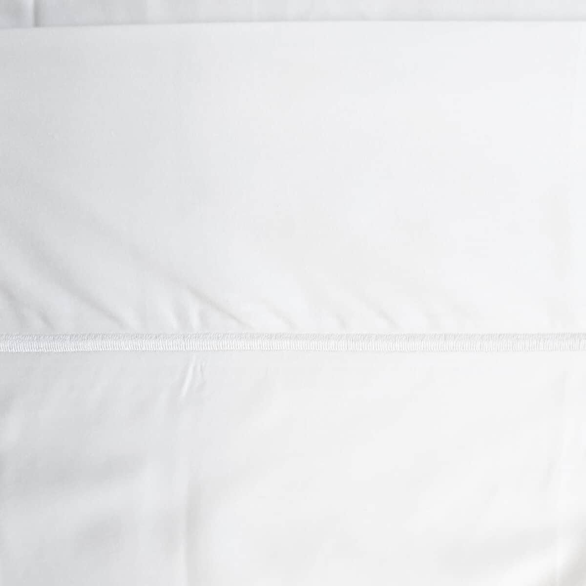 Closeout - One Park Linens White 400TC Cotton Sheet Set with Gift Packaging- King image number 2