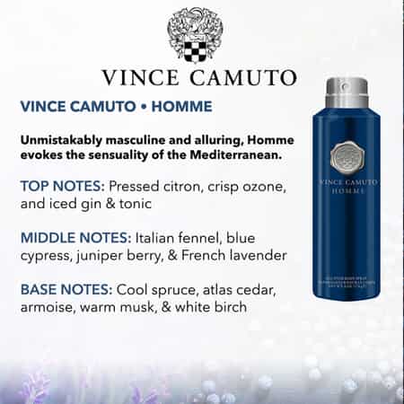 Vince Camuto Homme Body Spray 6oz image number 1