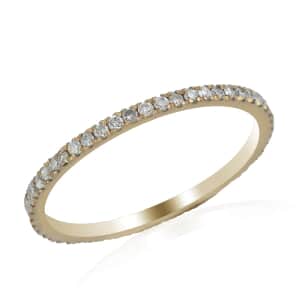14K Yellow Gold Diamond H SI Eternity Band Ring (Size 8.0) 0.40 ctw
