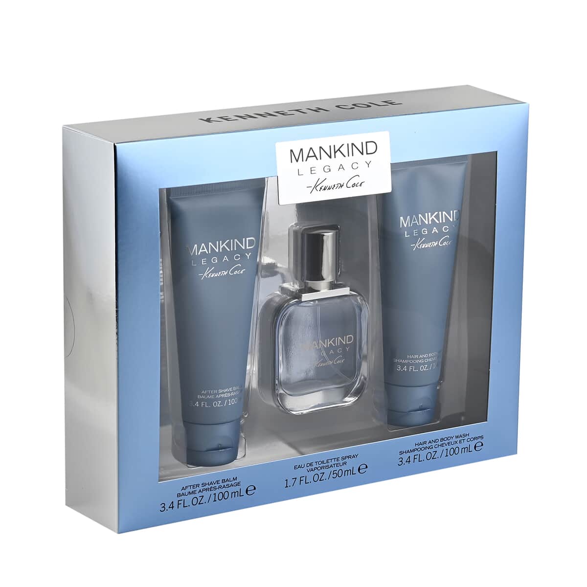 Kenneth Cole Mankind Legacy 3 Pieces Men's Gift Set (EDT spray, After Shave Balm, Hair and Body Wash) , Accessory Set , Eau De Toilette , Men's Accessories image number 2