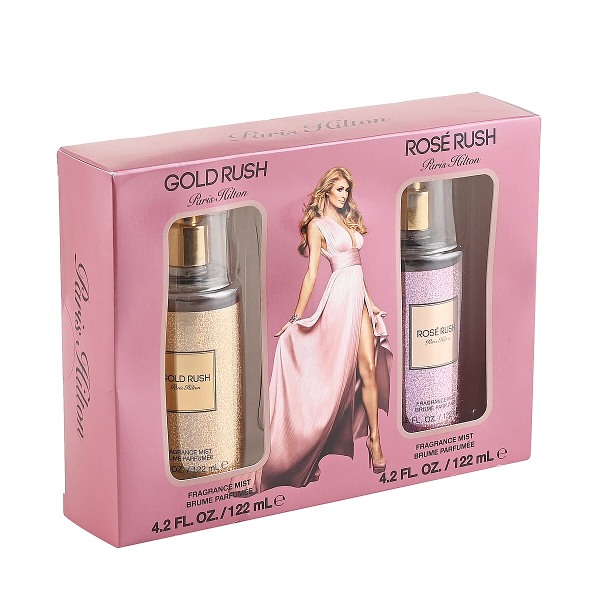 PARIS HILTON ROSE RUSH 2pc Woman's Body Spray Gift Set (1PC EA: Gold Rush; Rose Rush) image number 2