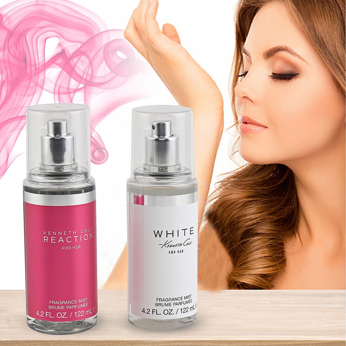 KENNETH COLE Woman's 2pc Body Spray Gift Set (KC Reaction W B/Spray 4.2, KC White W B/Spray 4.2) image number 1