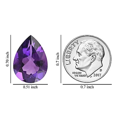 AAA Lusaka Amethyst (Pear 18x13 mm) 10.00 ctw