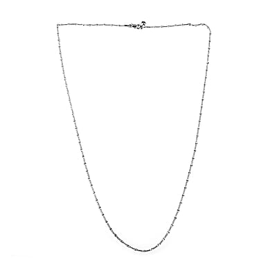 Italian Sterling Silver 2mm Adjustable Bolo Figaro Chain 2.90 Grams