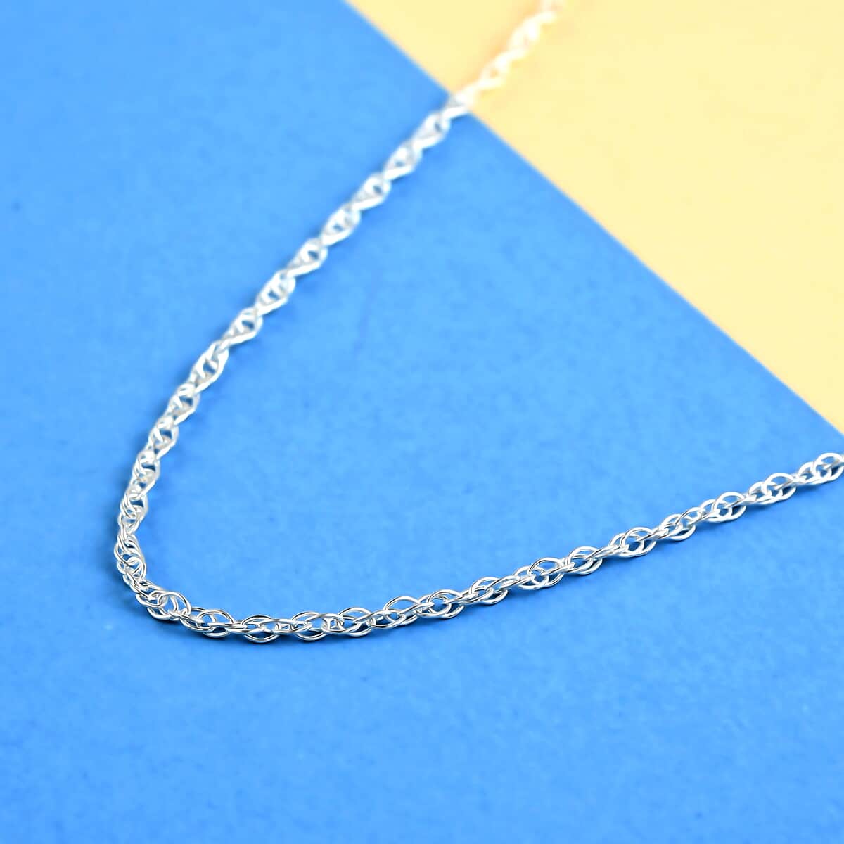 Italian Sterling Silver 1.5mm Adjustable Bolo Fancy Rope Chain 2.90 Grams image number 1