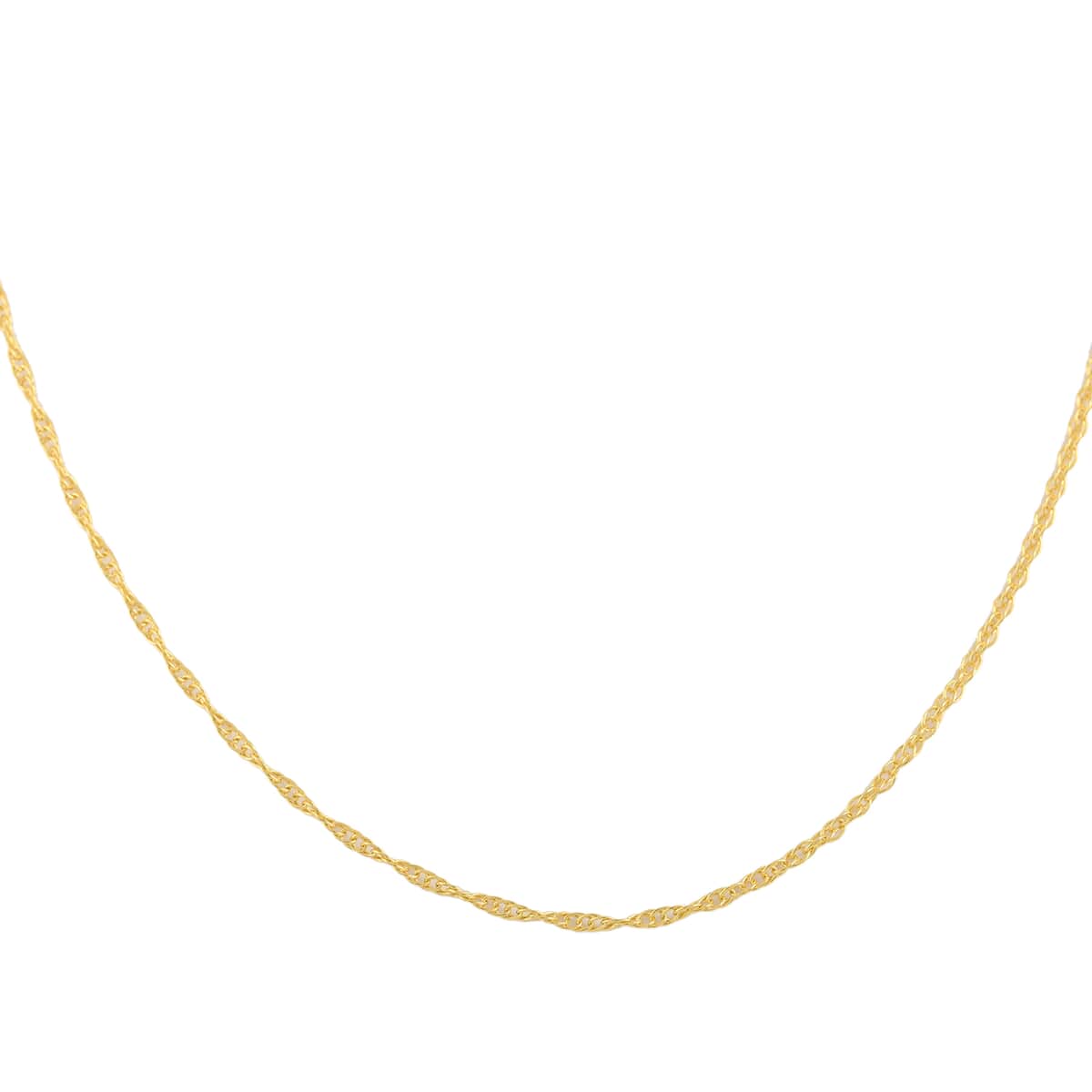 Italian 14K Yellow Gold Over Sterling Silver 1.5mm Adjustable Bolo Fancy Rope Chain 2.90 Grams image number 0