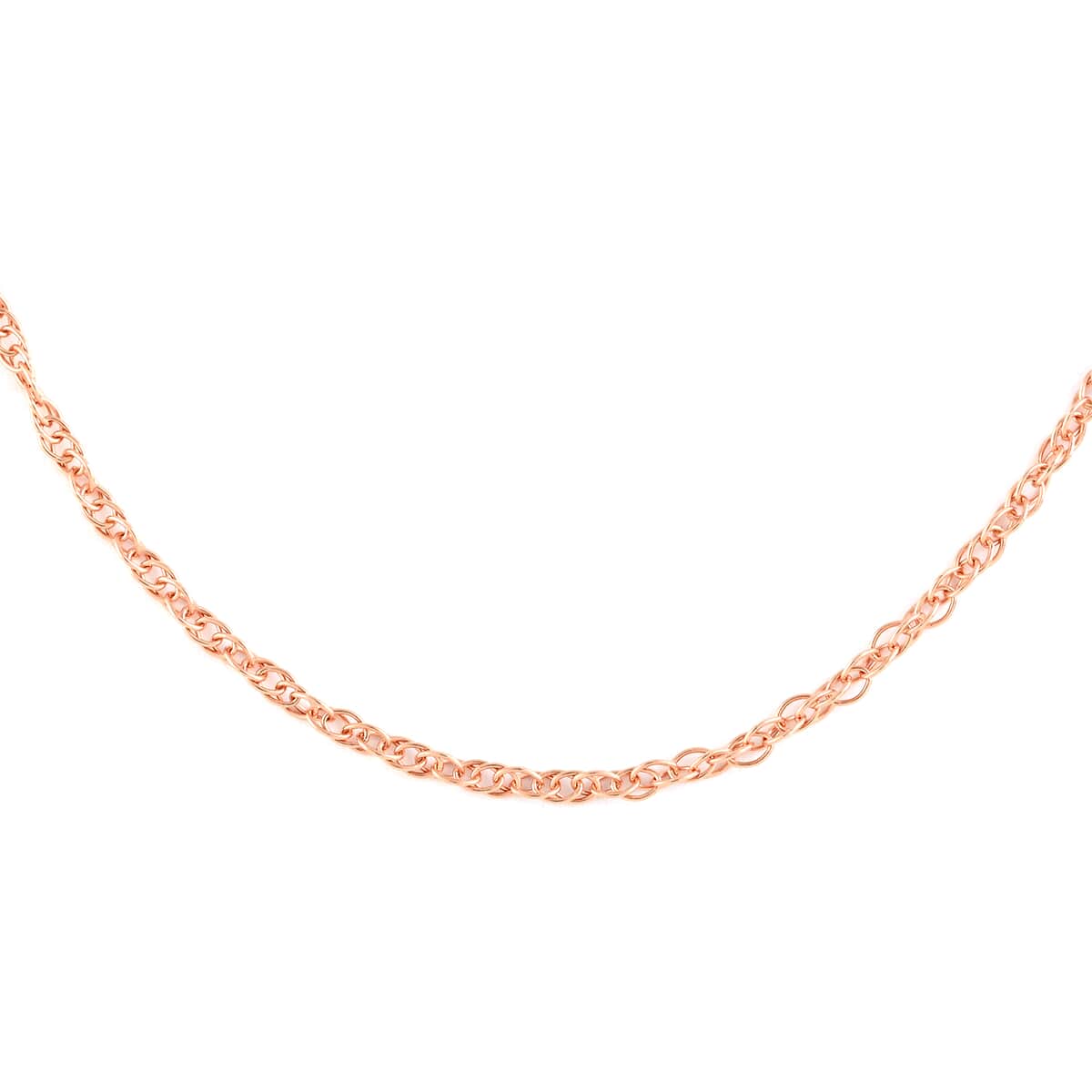 Italian 14K Rose Gold Over Sterling Silver 1.5mm Adjustable Bolo Fancy Rope Chain 2.90 Grams image number 0