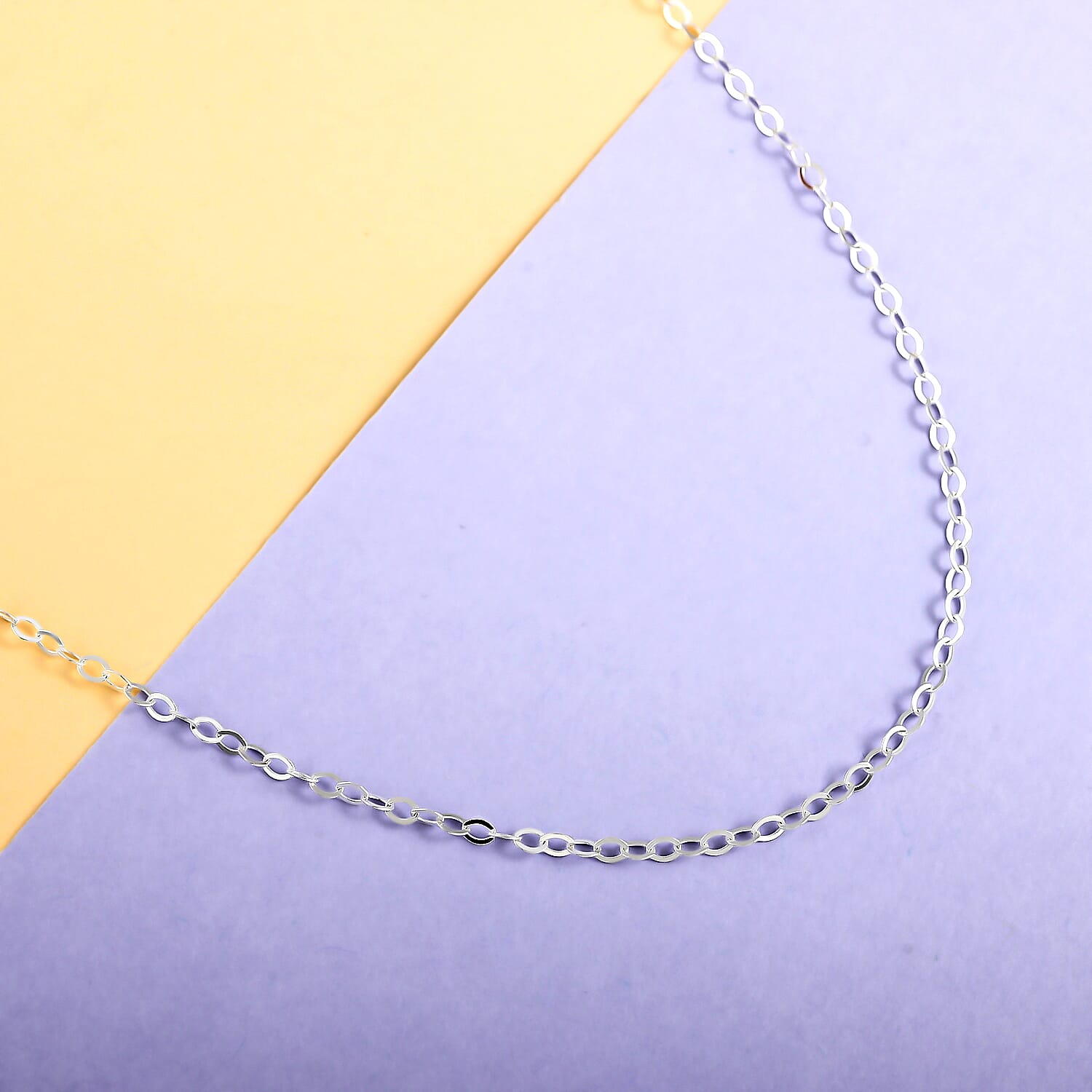 Italian Sterling Silver 2mm Adjustable Bolo Rolo Chain 2.90 Grams