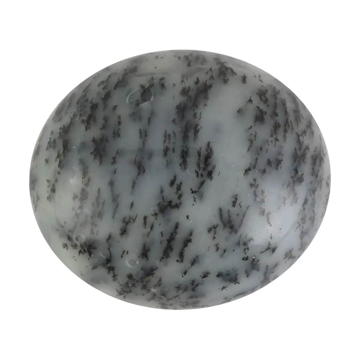 Dendritic White Agate Palm Stone - M (Approx. 350ctw) image number 0