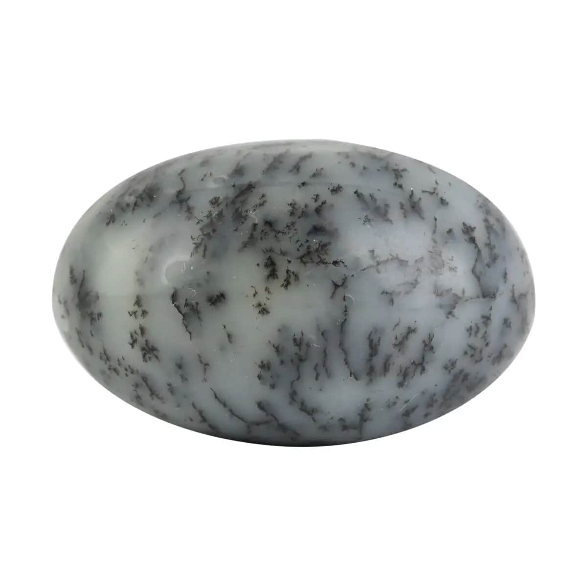 Dendritic White Agate Palm Stone - M (Approx. 350ctw) image number 3