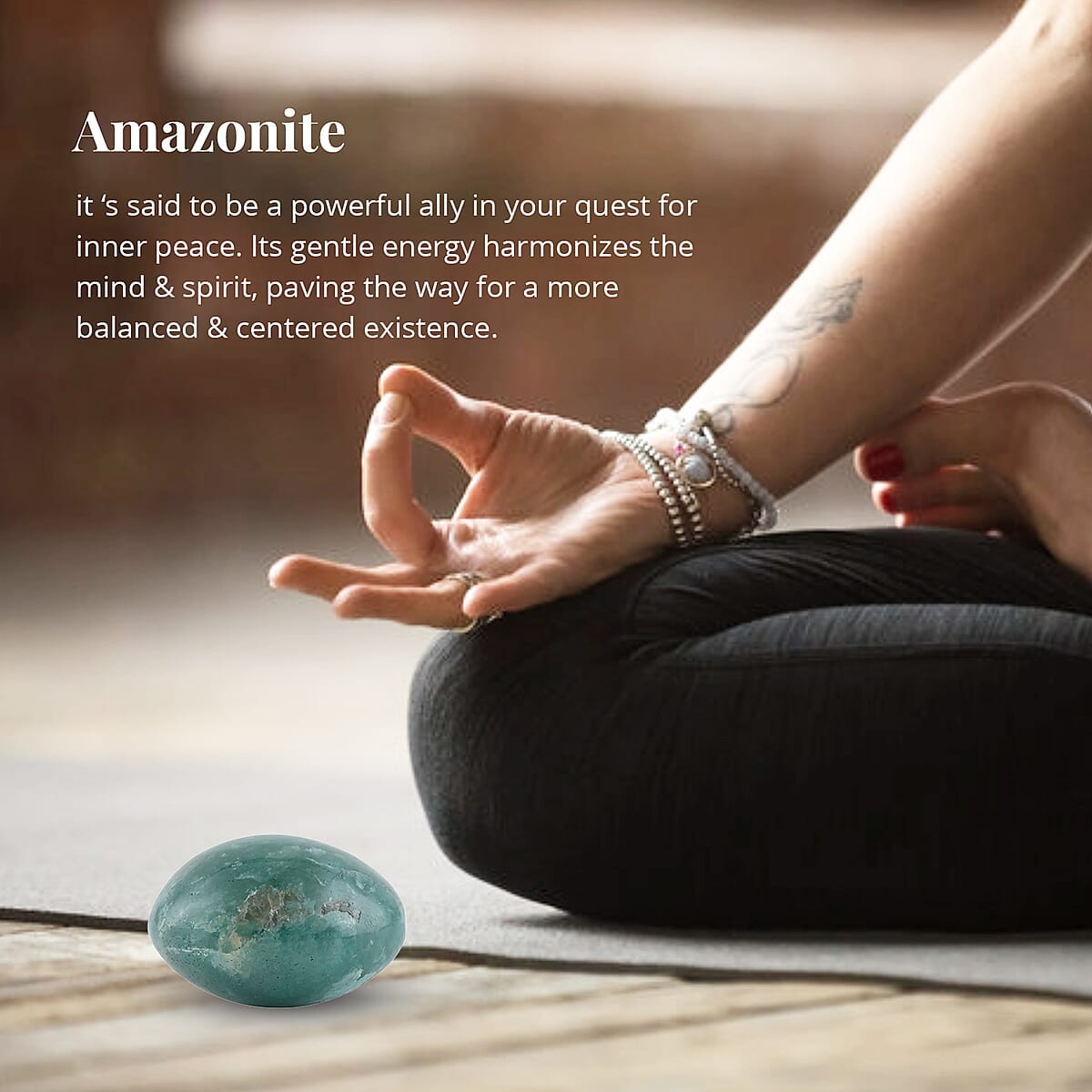 Amazonite Palm Stone (Approx 590ctw) image number 2