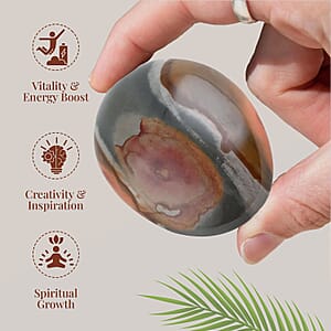 Polychrome Jasper Palm Stone (Approx. 640 ctw)