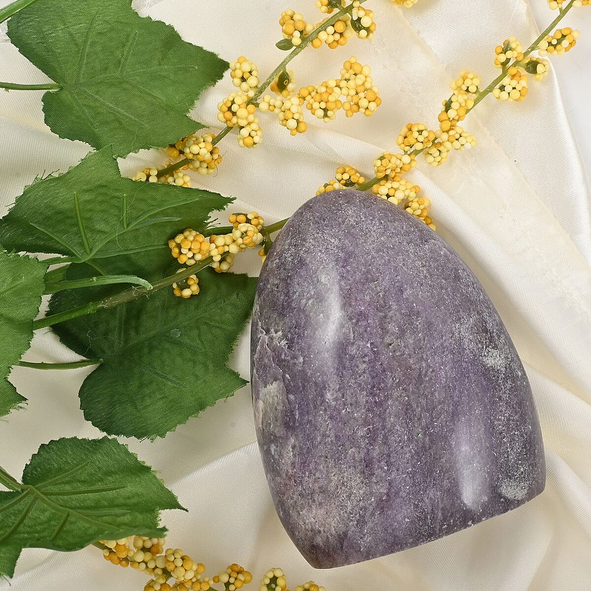 Lepidolite Purple Gemstone Home Decor Figurine -M (Approx 3561 ctw) image number 1