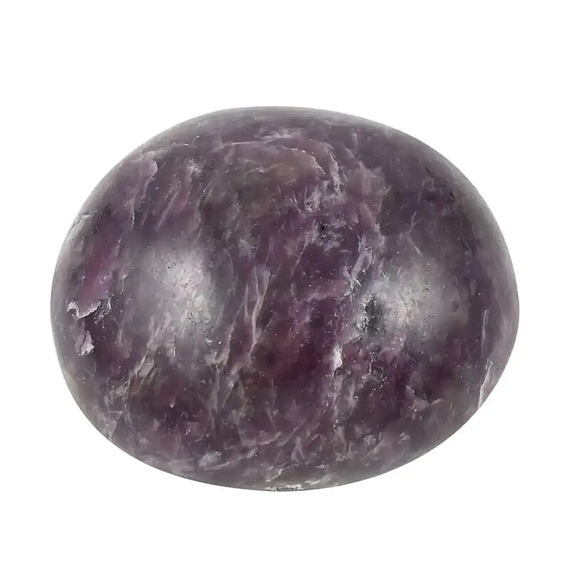 Lepidolite Palm Stone (Approx 767 ctw) , Gem Lepidolite Palm Stone , Raw Lepidolite Purple
