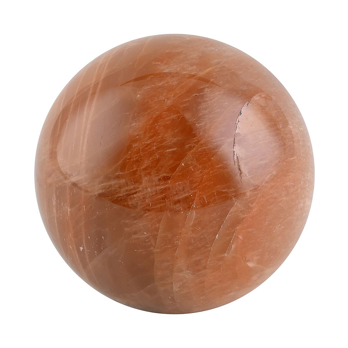 Peach Moonstone Sphere 2 Inch (Approx 1048 ctw) image number 0