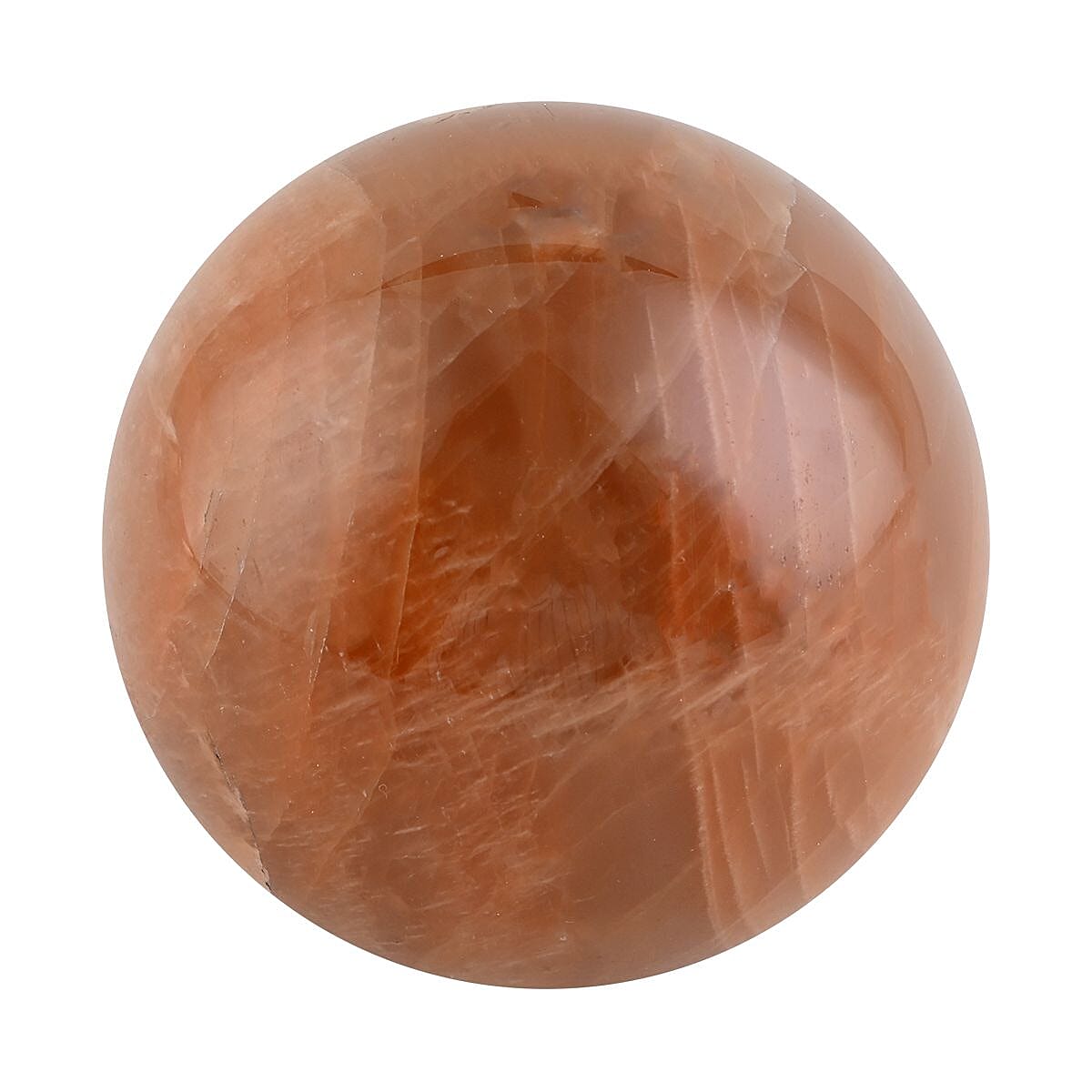 Peach Moonstone Sphere 2 Inch (Approx 1048 ctw) image number 1