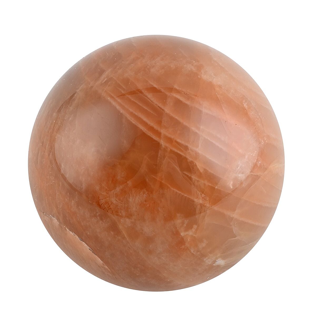 Peach Moonstone Sphere 2 Inch (Approx 1048 ctw) image number 2
