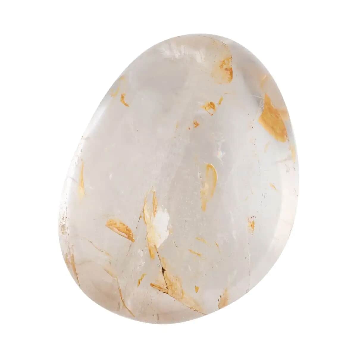 Clear Prince Quartz Palm Stone -M (Approx 744 ctw) image number 0