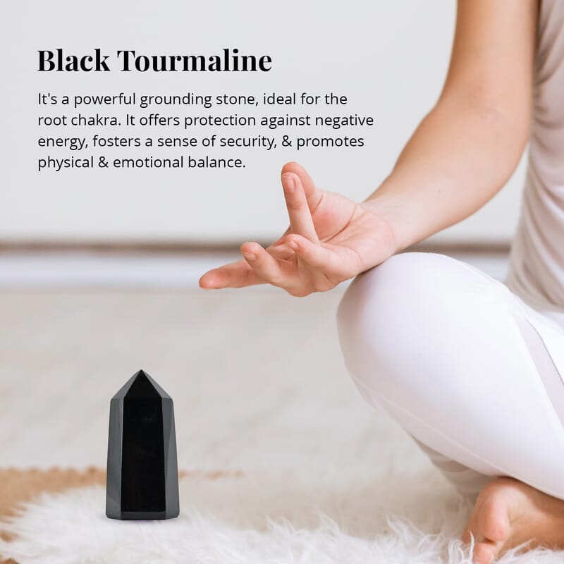 Black Tourmaline Points (Approx 5389 ctw)