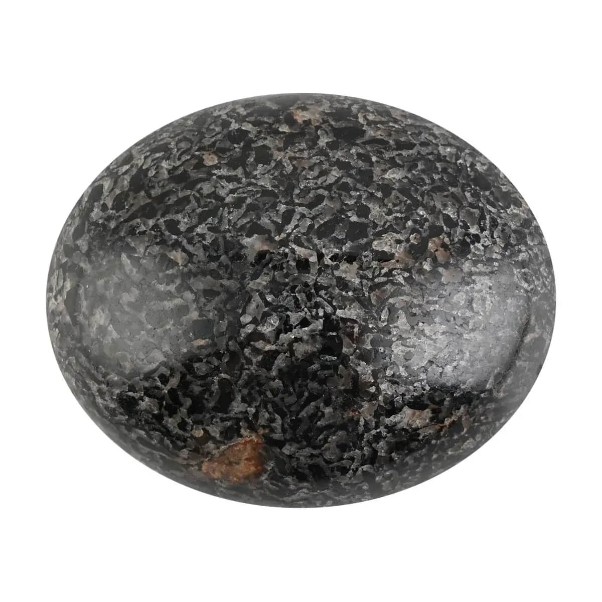 Black Tourmaline Crystal Oval Palm Stone, Palm Stones for Anxiety , Palm Root Stone , Stone for Relaxation , Meditation and Crystal Healing Cabochons image number 0