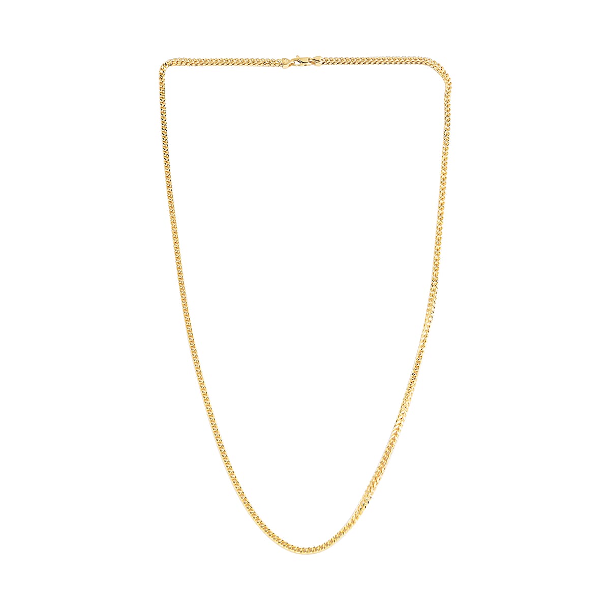 California Closeout Deal 14K Yellow Gold 1.5mm Franco Necklace 20 Inches 2.10 Grams image number 2
