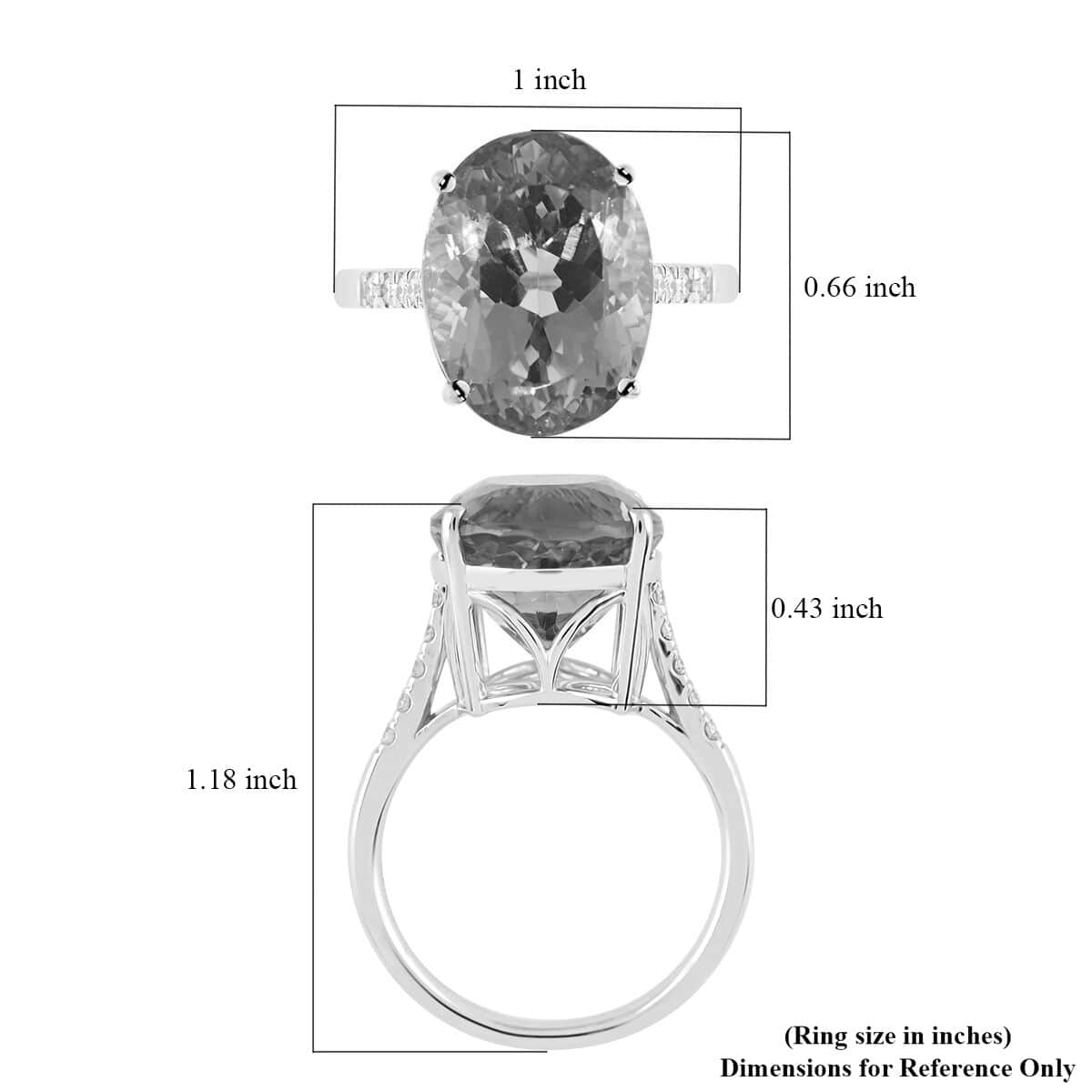 Certified Rhapsody 950 Platinum AAAA Patroke Kunzite and E-F VS Diamond Ring (Size 8.0) 6.87 Grams 12.00 ctw image number 4