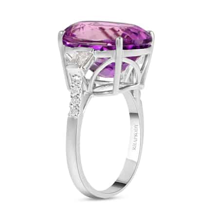 Certified & Appraised Rhapsody 950 Platinum AAAA Patroke Kunzite and E-F VS Diamond Ring (Size 7.0) 7.55 Grams 14.70 ctw image number 3