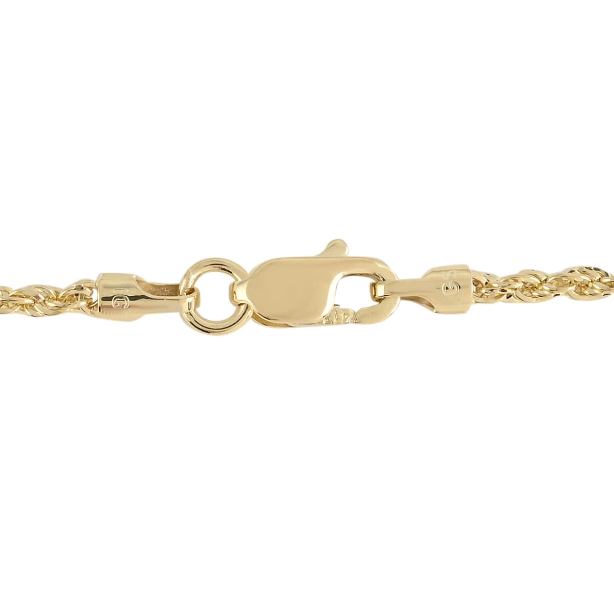 New York Closeout 10K Yellow Gold 5 mm Rope Chain Necklace (22 Inches) 8.50 Grams image number 1