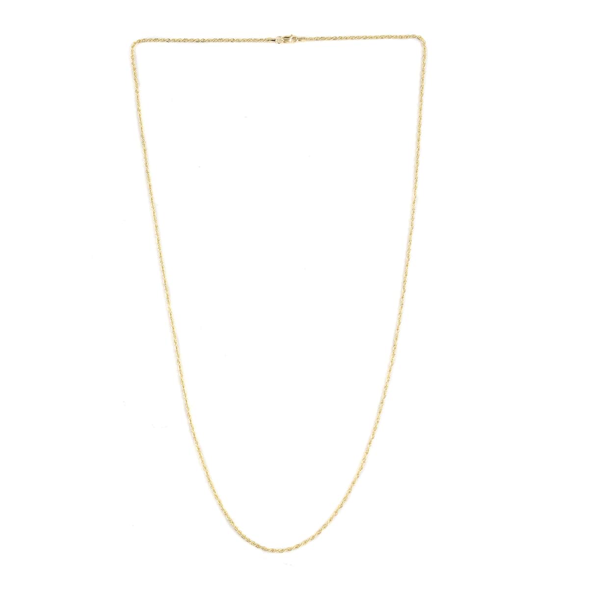New York Closeout 10K Yellow Gold 5 mm Rope Chain Necklace (22 Inches) 8.50 Grams image number 2