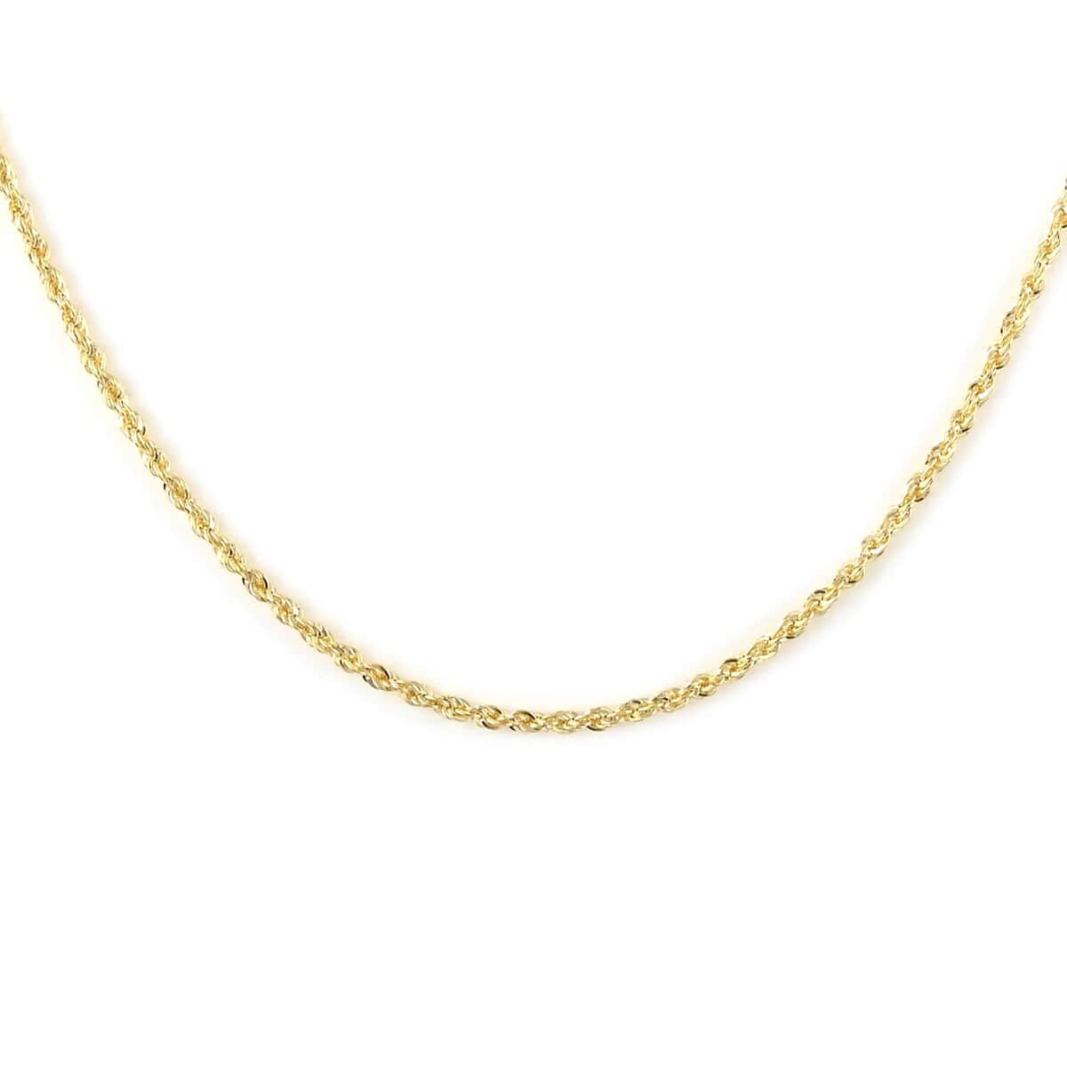 New York Closeout 14K Yellow Gold 1.5mm Rope Chain Necklace 20 Inches 1.6 Grams image number 0