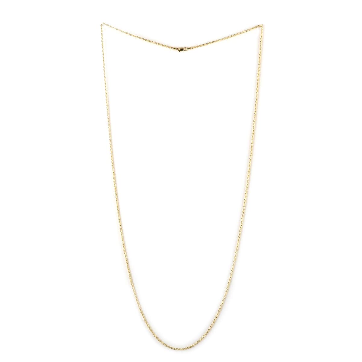 New York Closeout 14K Yellow Gold 1.5mm Rope Chain Necklace 20 Inches 1.6 Grams image number 1