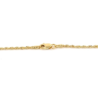 New York Closeout 14K Yellow Gold 1.5mm Rope Chain Necklace 20 Inches 1.6 Grams