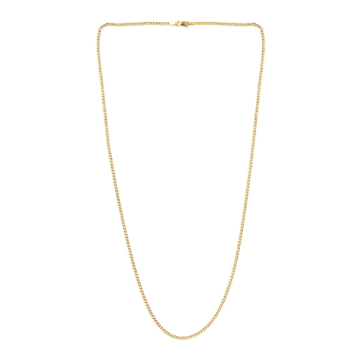 New York Closeout 10K Yellow Gold 2mm Cuban Chain Necklace 18 Inches 1.50 Grams (Delivery in 7-10 Business Days) image number 1