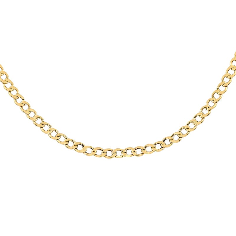 JCK Closeout 10K Yellow Gold 2mm Cuban Chain Necklace 18 Inches 1.6 Grams