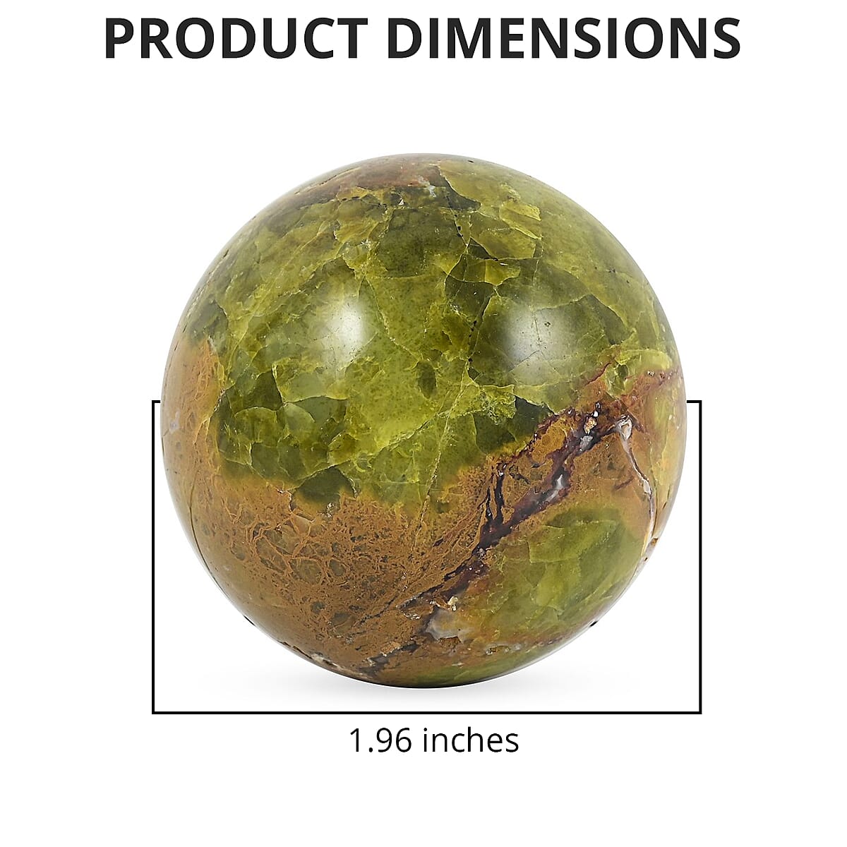 Green Opal Sphere 50mm - M (Approx. 1615 ctw) image number 2