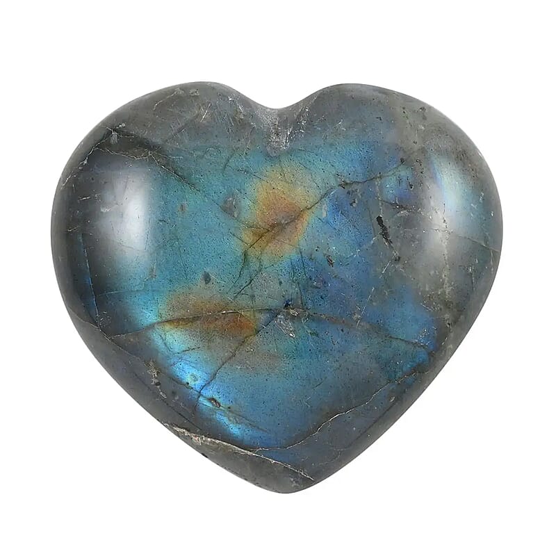 Labradorite Heart 40-50mm -M (Approx. 180 ctw)