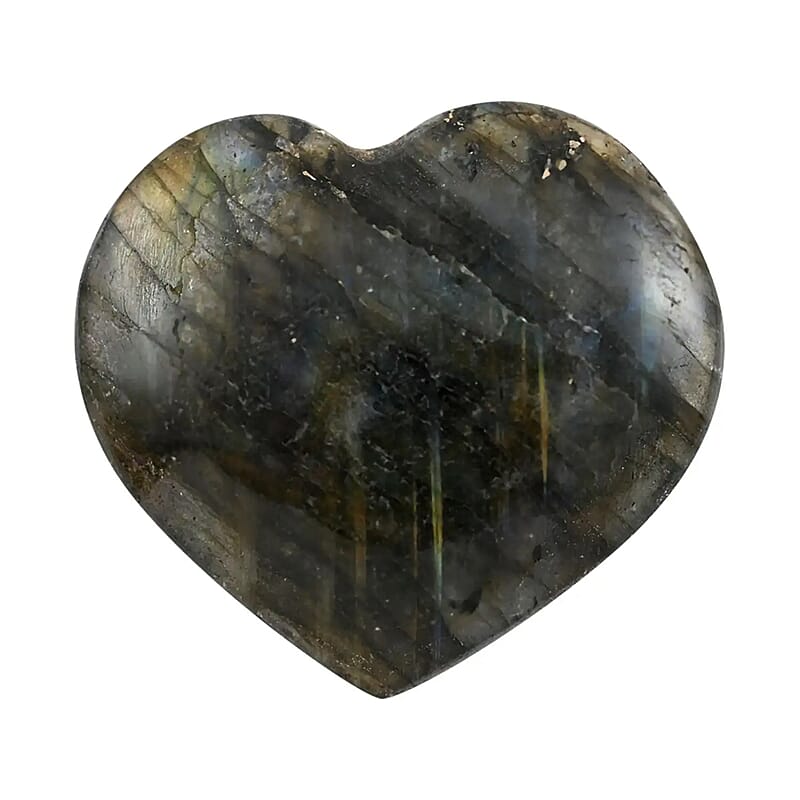 Labradorite Heart 30-40mm -S (Approx. 65 ctw)