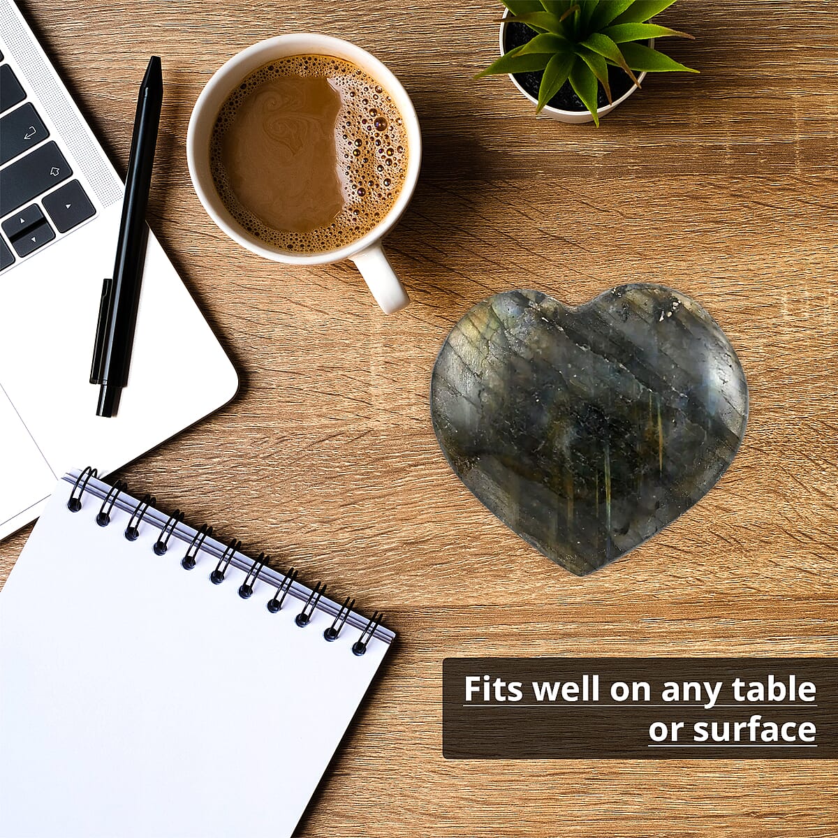 Labradorite Heart 30-40mm -S (Approx. 65 ctw) image number 2