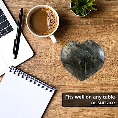 Labradorite Heart 30-40mm -S (Approx. 65 ctw)