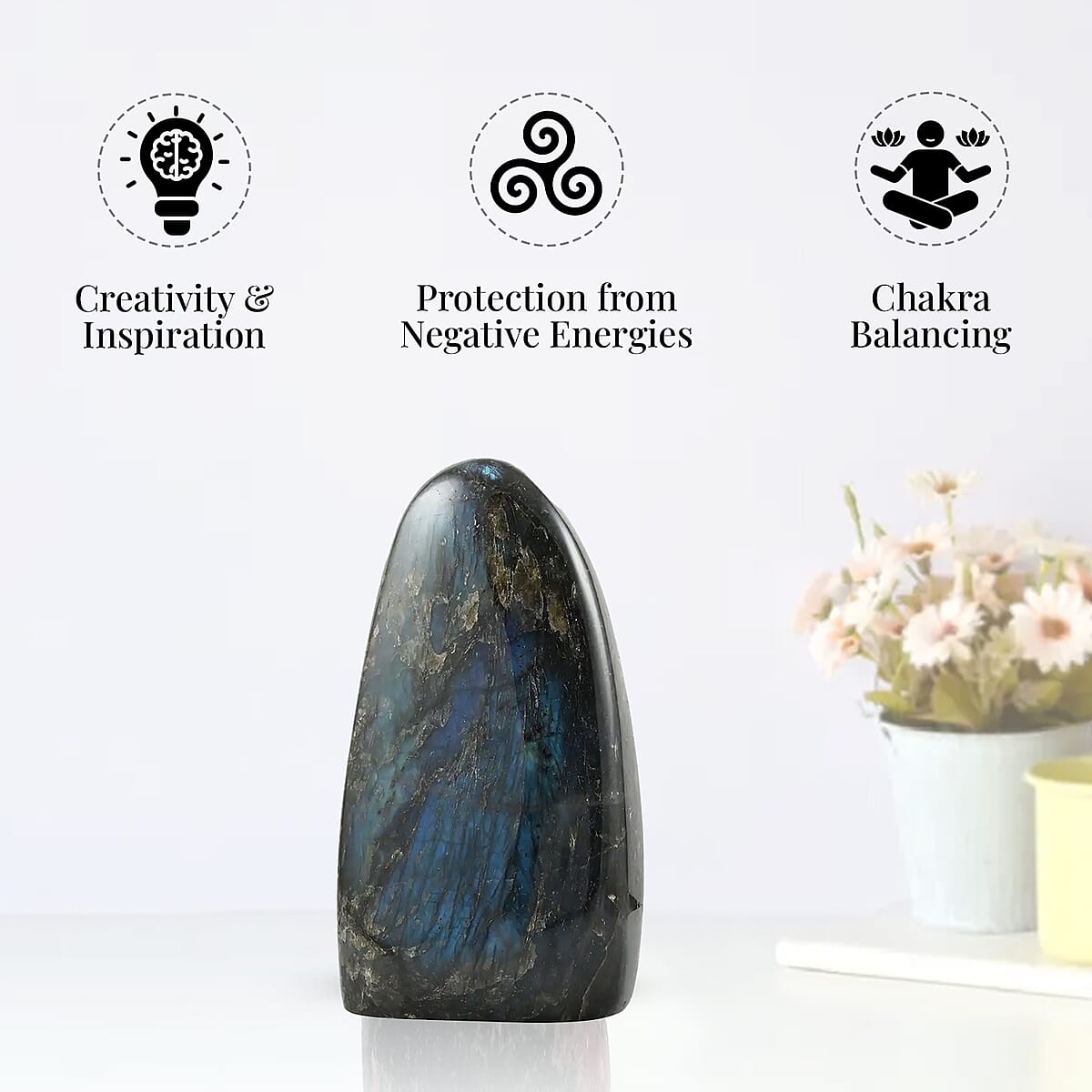 Labradorite Free Form -M, Home Decor Piece, Gemstone Home Decor, Labradorite Gemstone Decor Approx.21500 ctw image number 1