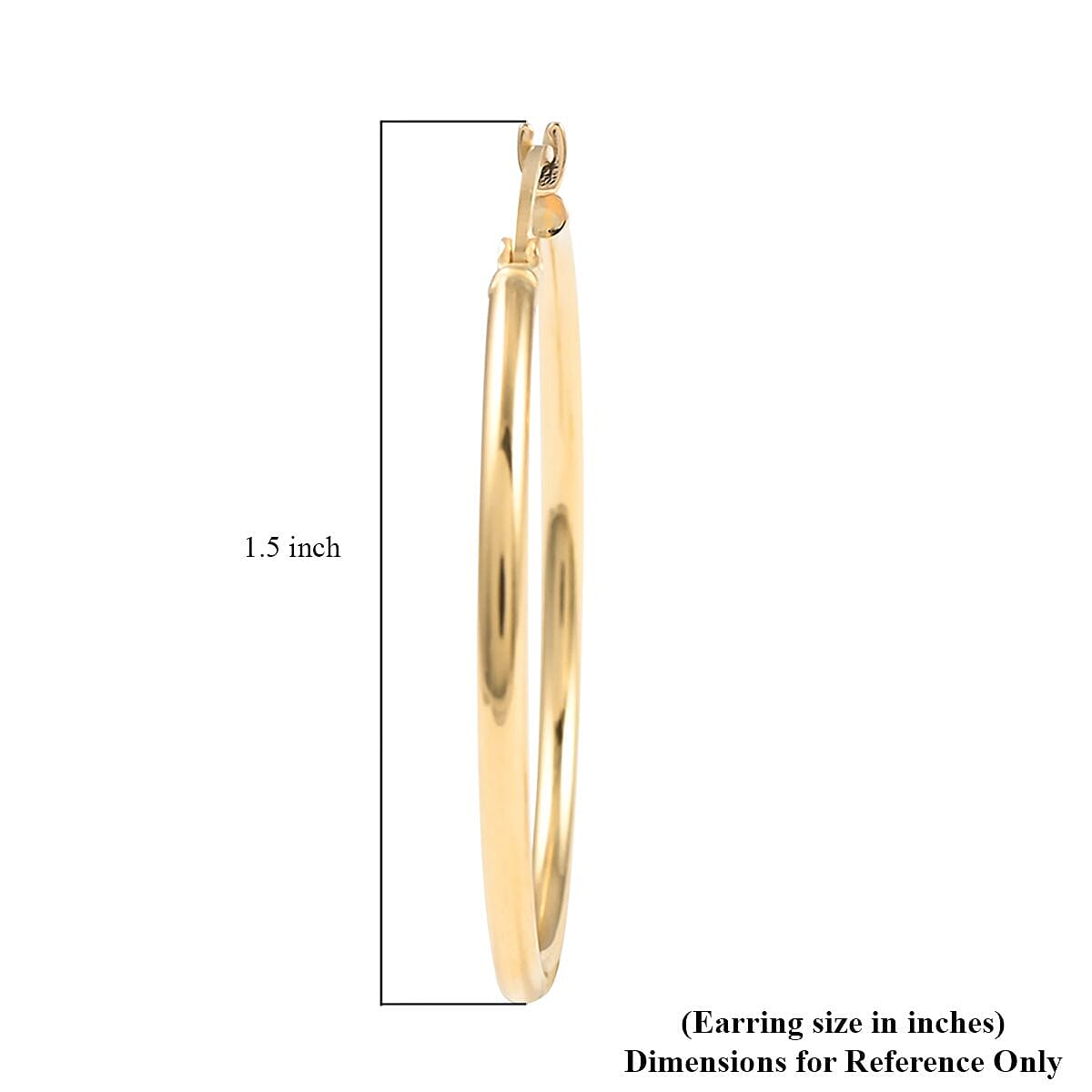 10K Yellow Gold Hoop Earrings 2.20 Grams image number 3